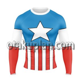 Captain Hero 1968 Classic Long Sleeve Rash Guard Compression Shirt