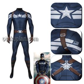 Captain America 2 Steve Rogers One-piece Tights Cosplay Costume