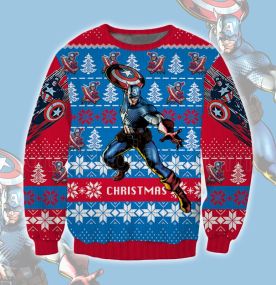 Captain Hero Swift Justice 2023 3D Printed Ugly Christmas Sweatshirt