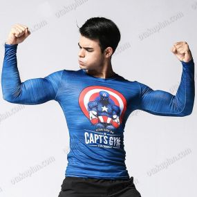 Captain Gym Long Sleeve Compression Shirt For Men