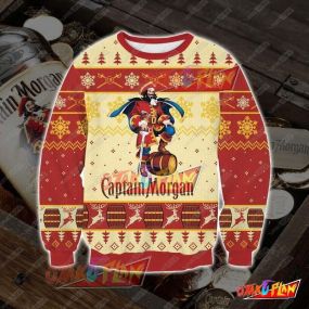 Captain Morgan 3D Print Ugly Christmas Sweatshirt V2