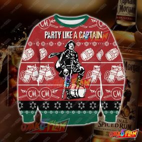 Captain Morgan V2 3D Print Ugly Christmas Sweatshirt