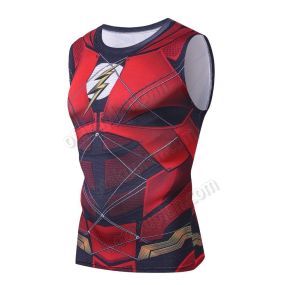 Cartoon Style Barry Allen Compression Tank Top