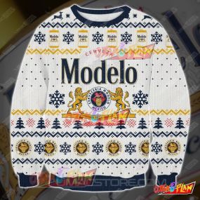 Cerveza Modelo CMV1 3D Print Ugly Christmas Sweatshirt