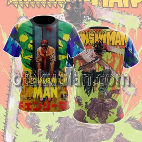 Chainsaw Man Denji Wallpaper T-Shirt