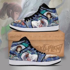 Chihiro Haku Starry Night Style Spirited Away Anime Sneakers Shoes