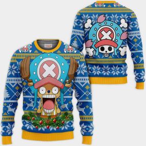 Chopper Ugly Christmas Sweater One Piece Hoodie Shirt