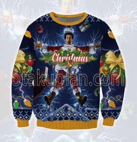 Christmas Vacation Movie Poster 3D Printed Ugly Christmas Sweatshirt