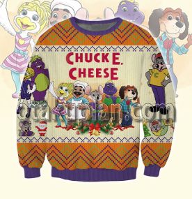 Chuck E Cheese 3D Printed Ugly Christmas Sweatshirt