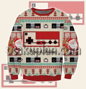 Classically Trained Nes Controller 3d Printed Ugly Christmas Sweater