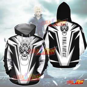 Cloud Wolf Final Fantasy All Over Print Pullover Hoodie