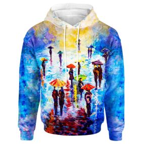Colorful Rainy Night Hoodie / T-Shirt