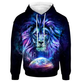 Cool Lion Galaxy Hoodie / T-Shirt