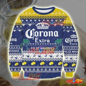 Corona 2410 3D Print Ugly Christmas Sweatshirt