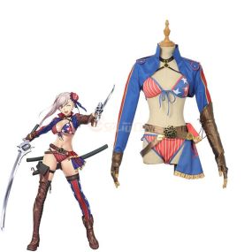 Fate Grand Order FGO Miyamoto Musashi Sexy Swimsuit Cosplay Costumes