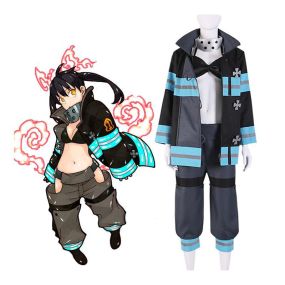 Anime Fire Force Kotatsu Tamaki Fire Suit Cosplay Costume