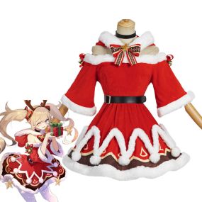 Game Genshin Impact Christmas Barbara Cosplay Costumes