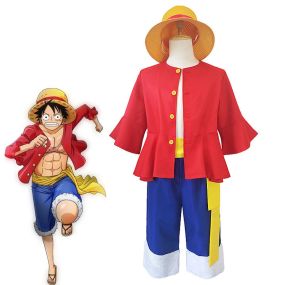 Anime One Piece Monkey D. Luffy Fullset Cosplay Costumes