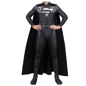 Crisis on Infinite Earths Superman Kal-El Clark Kent Kids Jumpsuit Cosplay Costumes