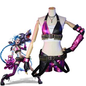 Game LOL Loose Cannon jinx Cosplay Costumes