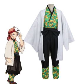Anime Demon Slayer Sabito Male Cosplay Costumes