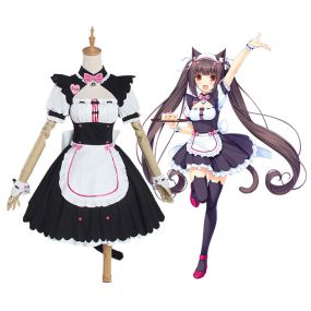 Anime Nekopara Catgirl Chocola Maid Outfit Cosplay Costume