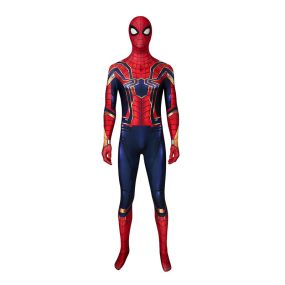 Movie Spider Hero Far From Home Peter Parker Spider Hero Jumpsuit Elastic Force Cosplay Costume with Headgear