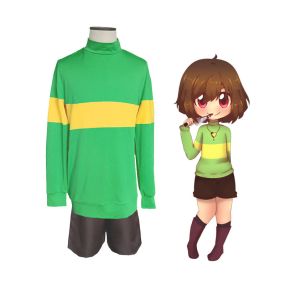 Game Undertale The First Human Chara Cosplay Costume