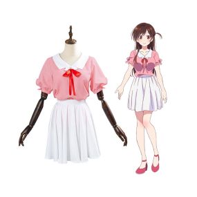 Anime Rent-A-Girlfriend Chizuru Ichinose Pink Outfits Cosplay Costume
