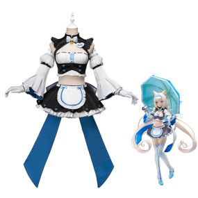 Anime Nekopara Catgirl Vanilla Race Queen Maid Outfits Cosplay Costume