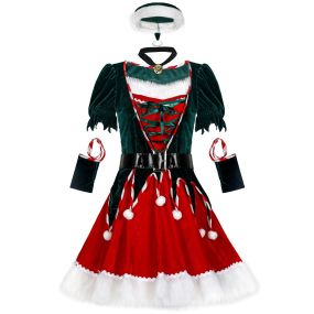 Christmas Stage Performance Cosplay Costumes New Year Party Costumes Female Sexy Christmas Costumes