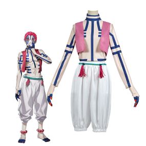 Anime Demon Slayer Akaza Komaji Upper Rank Three Cosplay Costumes
