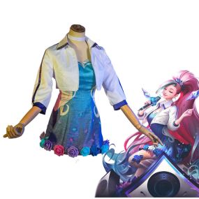 Game LOL KDA ALL OUT Seraphine Rising Star Fullset Cosplay Costumes