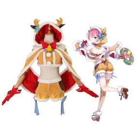 Anime ReZero Starting Life in Another World Ram Christmas Reindeer Outfits Cosplay Costume