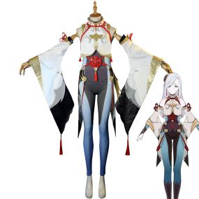 Game Genshin Impact ShenHe Fullsuit Cosplay Costumes