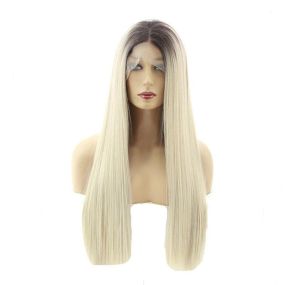 Multi-size Lace Front Wigs Long Straight Black Fade Blonde Cosplay Wigs