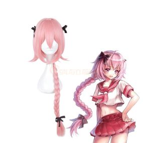 FGO FateGrand Order Astolfo Sailor Pink Long braid Cosplay Wigs