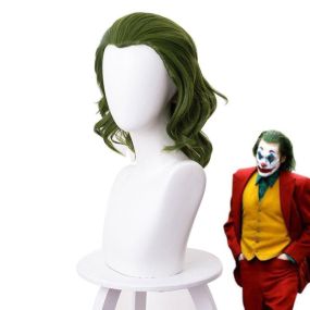 Movie Joker Halloween Green Short Cosplay Wigs