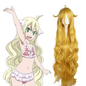Anime Mavis Vermilion Long Golden Cosplay Wigs