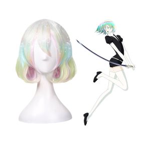 Anime Land of the Lustrous Diamond Short Colorful Cosplay Wigs
