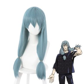 Anime Mahito Long Blue Cosplay Wigs