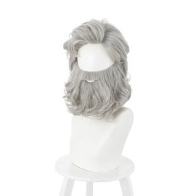 Movie The Christmas Chronicles 2 Santa Claus Silver Cosplay Beard and Wigs