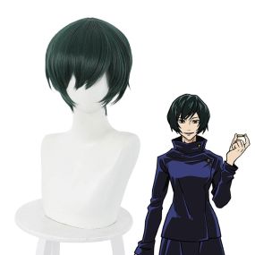 Anime Mai Zenin Short Dark Green Cosplay Wigs