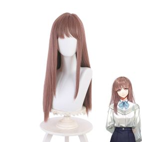 Game Light and Night Heroine Light Brown Long Cosplay Wigs