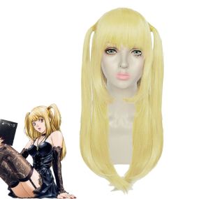 Anime Death Note Misa Amane Blonde Long Cosplay Wigs