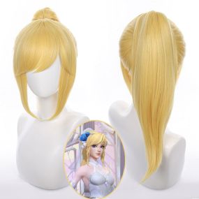Game LOL Crystal Rose Lux Blonde Cosplay Wigs
