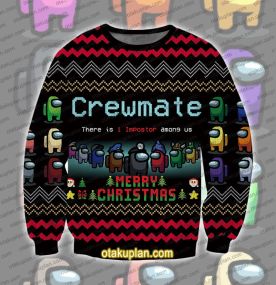 Crewmate Among Us Ugly Christmas Sweatshirt
