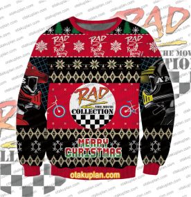 Cru Jones Jersey Rad Movie Ugly Christmas Sweatshirt