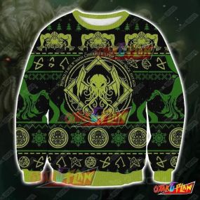 Cthulhu Tlv3 3D Print Ugly Christmas Sweatshirt