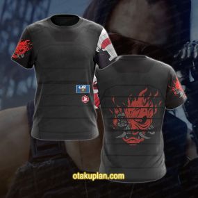 Cyberpunk 2077 Keanu Reeves Cosplay T-Shirt